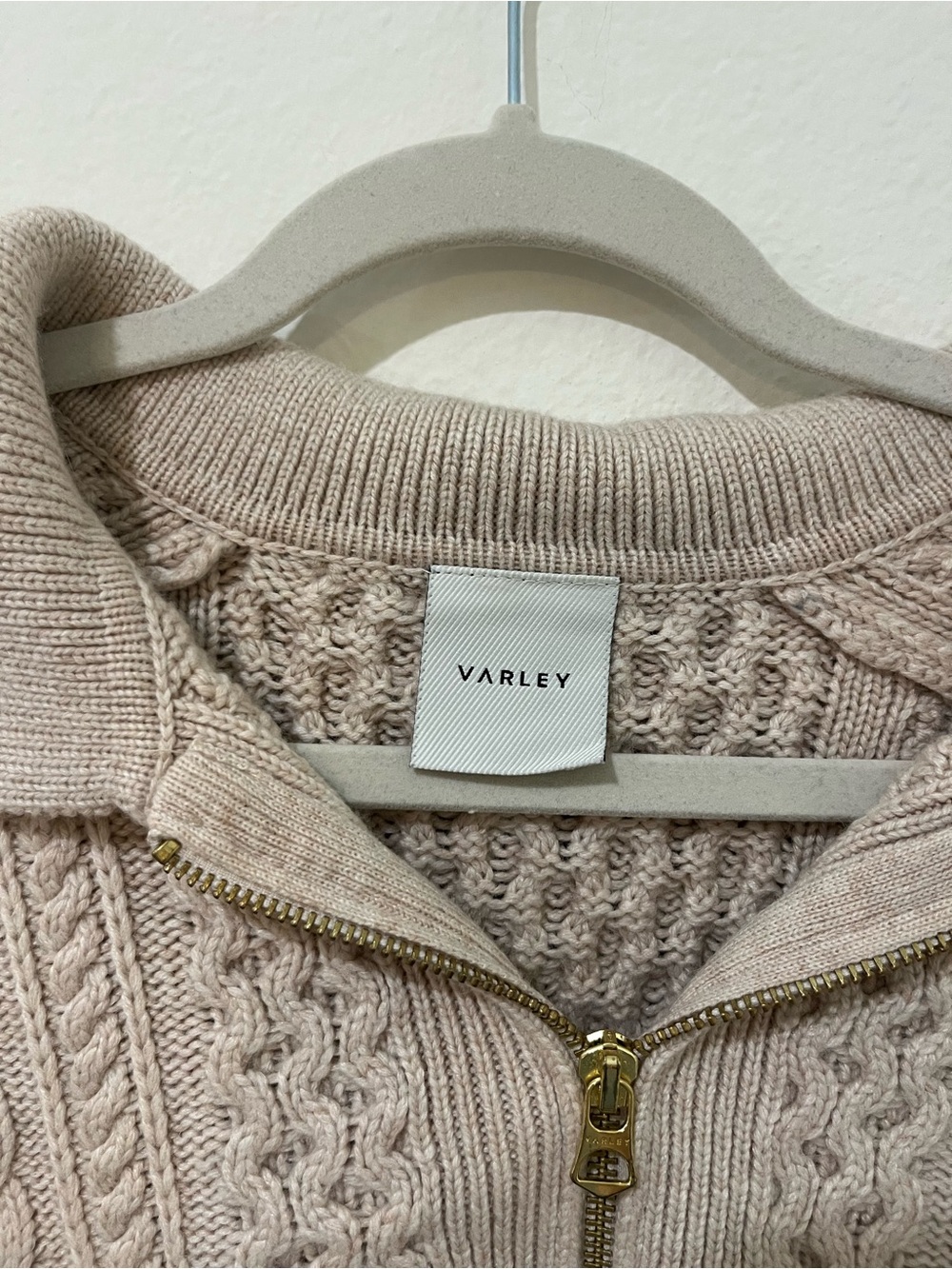 Varley CAMELLO RELAXED CABLE HALF ZIP TRUE KNIT BLEND - Picture 5 of 7